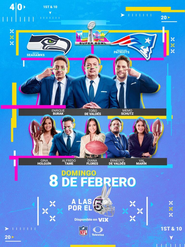 TelevisaUnivision lidera la audiencia del Super Bowl LX en México con 13.3 millones