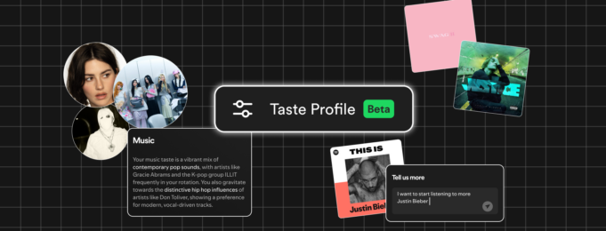 Spotify lanza en beta Taste Profile, una herramienta para que los usuarios ajusten su perfil de personalización