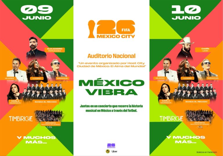 Host City Ciudad de México presenta Fan Festival y conciertos para la Copa del Mundo 2026