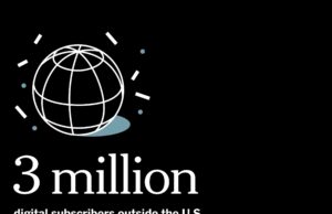 The New York Times supera los 3 millones de suscriptores digitales fuera de Estados Unidos