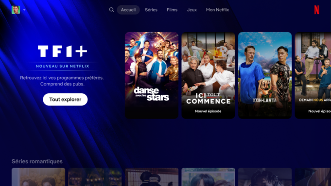 Netflix integrará los canales y contenidos de TF1 en Francia