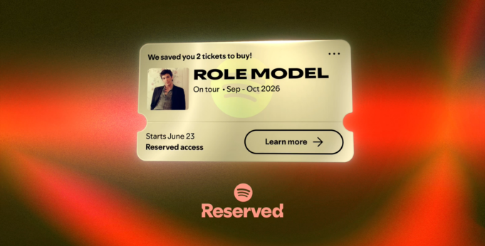 Spotify explica cómo funciona Reserved, su sistema de acceso anticipado a boletos